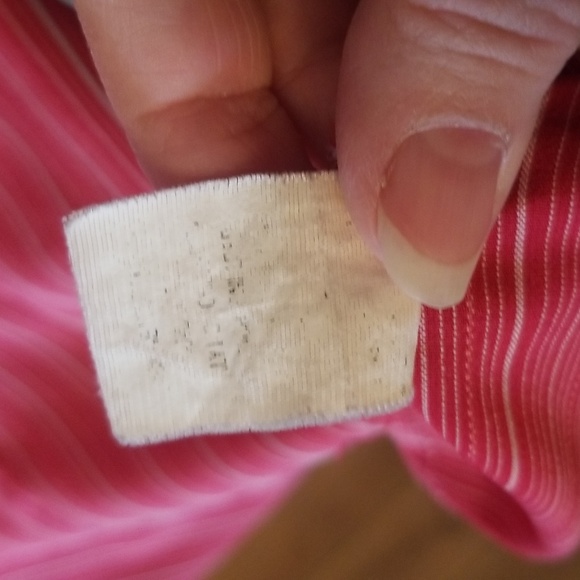 10/$10   Vintage Penningtons Red Striped Blouse 16 - Picture 3 of 6